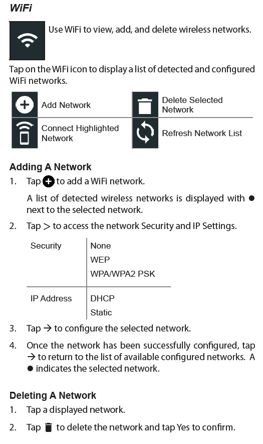 WiFi Instructions